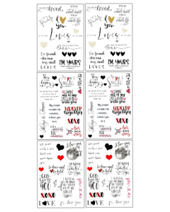 Love Quotes Bulk Sticker Pack