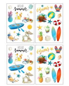 Summer Fun Arts & Crafts Stickers
